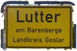 Ortschild - Lutter am Barenberge